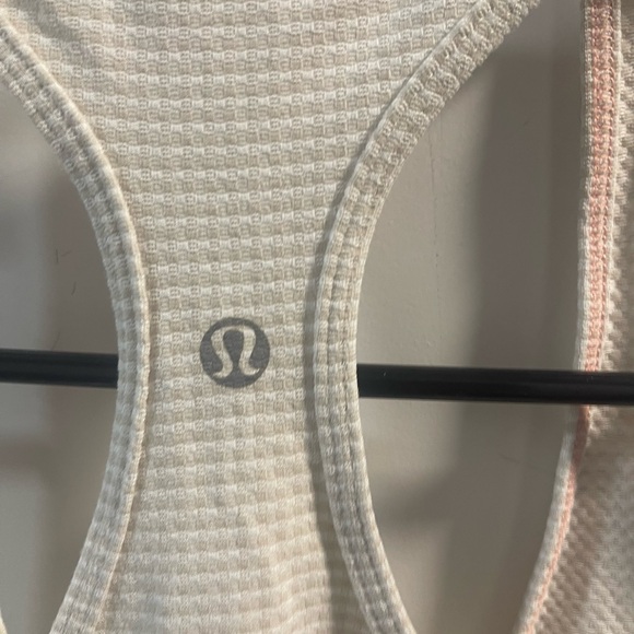 Lululemon Cream Textured Racerback Tank Top - Picture 3 of 3